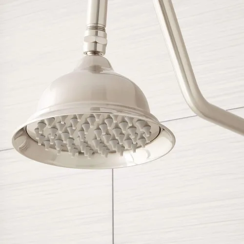 Miniatura 5 de Signature Hardware 429526 Dolwick - Sistema de ducha expuesto con cabezal de ducha de lluvia, ducha de mano y manguera, incluido en bruto