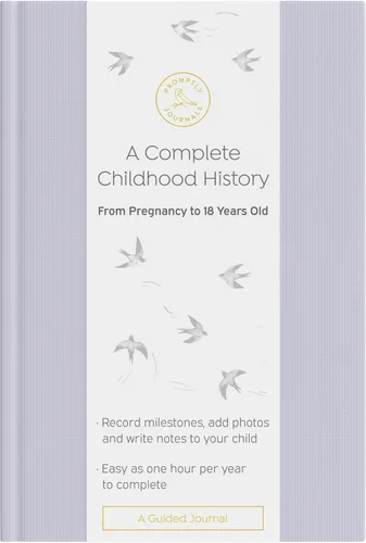 Miniatura 15 de Promptly Journals, Una historia completa de la infancia: desde el embarazo hasta los 18 años (Aloe Green, Leatherette) Libro para bebés y diario
