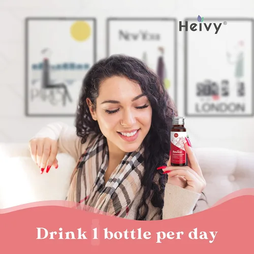 Miniatura 5 de Heivy Colágeno Líquido para Mujeres, Biotina Líquida y Colágeno para Piel Radiante, Crecimiento del Cabello, Uñas Fuertes, Soporte
