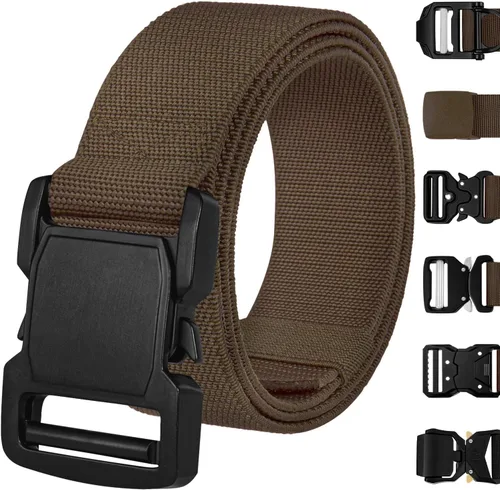 TECEUM Tactical Belt – Heavy-Duty & Quick Release – Military, Work, Rigger, Duty & Utility Belt for Men