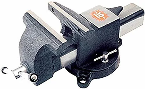 Miniatura 2 de K Tool International 64108 Tornillo de banco de 8 pulgadas con base giratoria giratoria con bloqueo de 360 grados para garajes, talleres