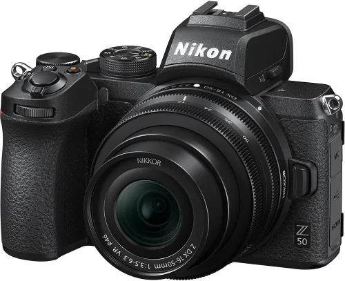 Miniatura 2 de Nikon Cámara digital sin espejo Z50 con lente de 0.630-1.969 in (1633) + bolsa para cámara + filtro UV de 1.811 in + tarjeta de memoria Extreme PRO