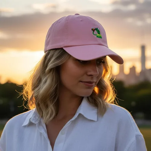 Miniatura 20 de Gorra de béisbol bordada Kermit The Frog ajustable, unisex, clásica, para papá