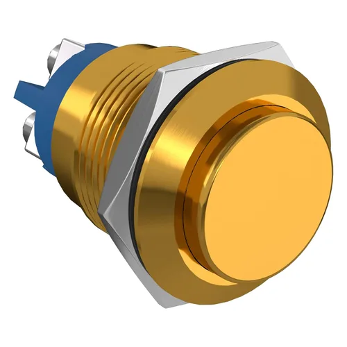 Miniatura 8 de STARELO 16 mm 5/8" Interruptor de botón momentáneo redondo alto 250 V de CA 5 A 12 V 36 V de CC 2 A 1NO SPST impermeable con carcasa de aluminio