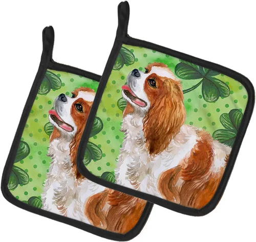Miniatura 203 de Caroline's Treasures BB9655PTHD - Juego de soportes para ollas de cocina resistentes al calor, almohadillas calientes para horno, 7 1/2 x 7 1/2