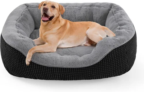 Miniatura 12 de INVENHO Cama para perros pequeños para perros pequeños, camas para gatos de interior, lavable, cama ortopédica para perros, cama cálida suave y Gris