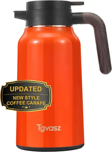 Miniatura 24 de Garrafas de 34 onzas para líquidos calientes, acero inoxidable aislado al vacío jarras de café térmicas para mantener caliente, dispensador de café