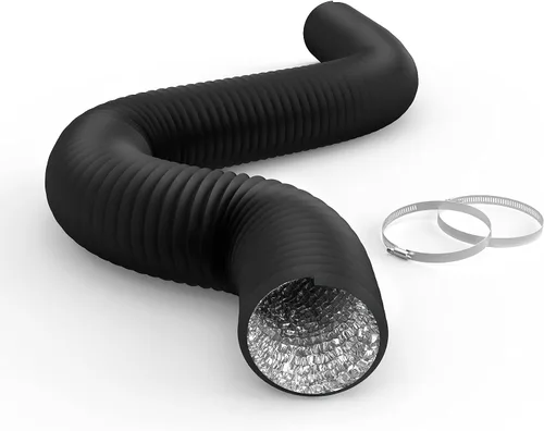 Miniatura 17 de iPower Manguera de ventilación flexible de conducto de aluminio de 3 pulgadas y 8 pies con protección de 4 capas para secadora para calefacción