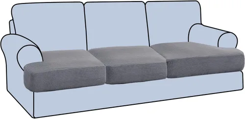 Miniatura 37 de H.VERSAILTEX Funda Elástica para Sillón Sofá con Cojín en Forma de T, Fundas de Cojín en T para Sala de Estar, Funda para Sillón Sofá, Funda