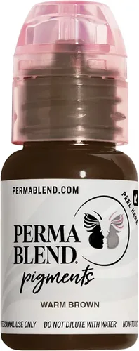 Miniatura 11 de Perma Blend Pigmento de tinta de tatuaje de cejas rubio jengibre, suministros profesionales de microblading para cejas, botella de 1/2 oz