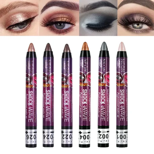 Miniatura 11 de MEICOLY 2 unidades de sombra de ojos en barra azul para Halloween, cadáver, novia, avatar, sally, maquillaje, crayón metálico, impermeable