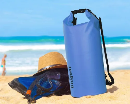 Miniatura 7 de Bolsa seca Unigear impermeable, 2L/5L/10L/20L/30L/40L, Bolsas flotantes y ligeras para kayak, navegación, pesca, natación y camping con funda