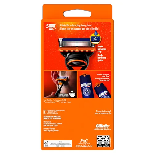 Miniatura 10 de Gillette Maquinilla de afeitar Fusion5 para hombre, mango + 1 repuesto de cuchilla de afeitar