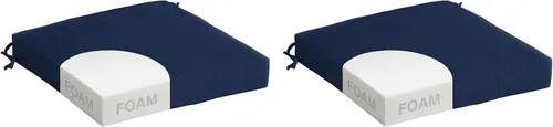 Miniatura 12 de Arden - Cojín de asiento de espuma para interiores y exteriores, paquete de 2, 17 x 16, cojín de patio, repelente al agua, resistente a