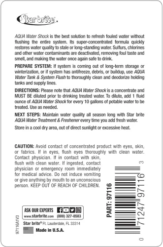 Miniatura 2 de STAR BRITE Tratamiento y ambientador de agua Aqua de 8 onzas + Aqua Water Shock de 16 onzas – Restaura y mantiene la calidad del agua dulce