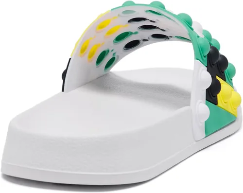 Miniatura 6 de Engtoy Sandalias para niños y niñas, unisex, ligeras, antideslizantes, puntera abierta, cómodas, para ducha, playa, divertidas sandalias
