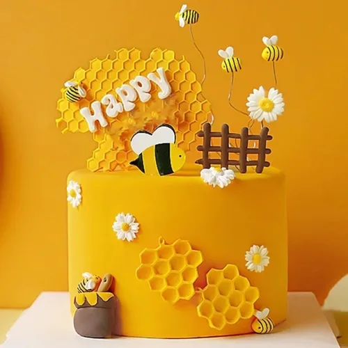 Miniatura 3 de Molde de silicona para colmena de abeja para decoración de tartas, decoración de cupcakes, pasta de goma de chocolate, arcilla polimérica