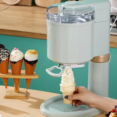 Miniatura 7 de Máquina para hacer helados, máquina eléctrica casera para hacer helado, mezclas y batidos, máquina para hacer yogur congelado con doble aislamiento