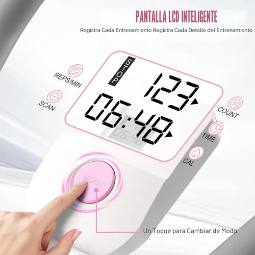 Miniatura 5 de Entrenadores abdominales - Máquina de entrenamiento abdominal ajustable, equipo de entrenamiento abdominal plegable con protección para las rodillas