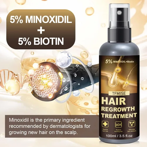 Miniatura 7 de Minoxidil Spray - 5% de minoxidil para hombres, productos de minoxidil para mujeres para el crecimiento del cabello, dispositivos de crecimiento