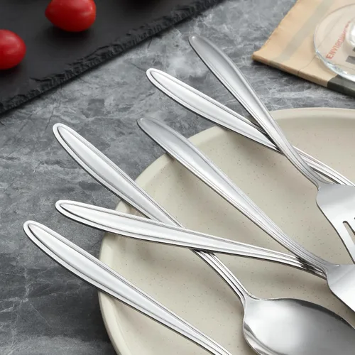 Miniatura 4 de Unokit Juego de cubiertos de tenedores y cucharas, 24 piezas de cubiertos de acero inoxidable de grado alimenticio para el hogar, cocina