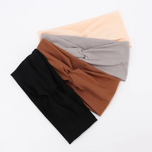 Miniatura 88 de DRESHOW Paquete de 8 diademas anudadas para mujer, con tiras cruzadas, antideslizantes, bohemias, trenzadas, accesorios para el cabello