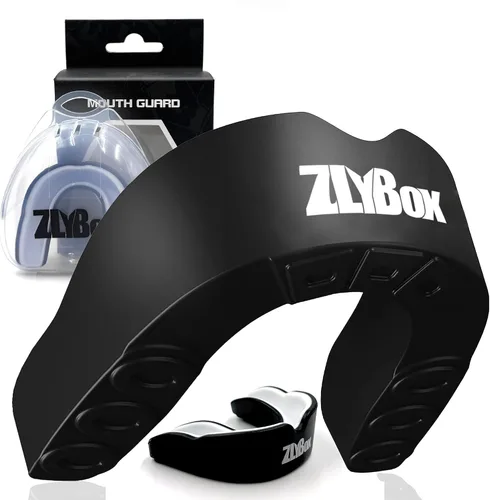 Miniatura 7 de Protector bucal deportivo de doble capa para adultos y jóvenes con funda, protección dental para boxeo, fútbol, artes marciales mixtas, hockey
