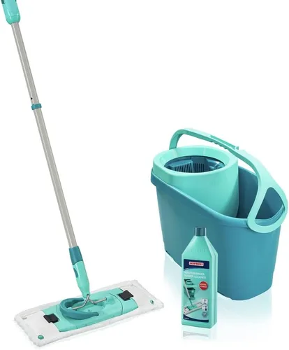 Miniatura 10 de Leifheit Clean Twist M Ergo - Juego de trapeador y cubo, trapeador de 13.0 in de ancho, giro controlado por humedad, fregona giratoria de limpieza