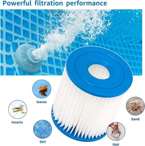 Miniatura 3 de WuYan Filtros de repuesto para bañera de hidromasaje Intex, filtro de bomba de piscina 28601/28602 para Intex tipo H 29007E Set cartucho de filtro
