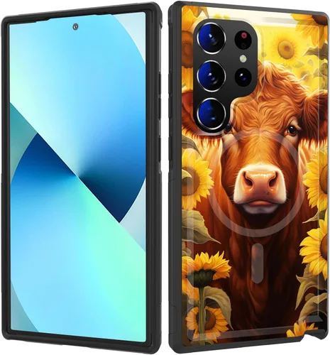 Miniatura 26 de Funda magnética para Galaxy A16 5G, [compatible con MagSafe] [protección contra caídas de grado militar] Funda resistente a prueba de golpes