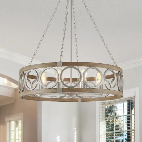 Miniatura 21 de XINGQI Candelabro moderno de 3 luces, lámpara colgante de 13", altura ajustable, accesorios de iluminación para comedor, dormitorio, sala de estar