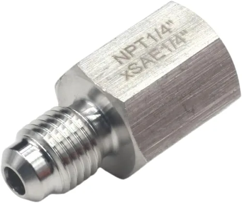 Miniatura 5 de HFS (R) 3/8" hembra NPT a 1/2" macho SAE tubo adaptador reductor acero inoxidable 304