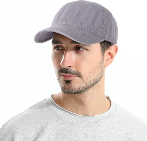 Miniatura 3 de Gorra de béisbol unisex de algodón liso en blanco para papá, ajustable, estilo vintage