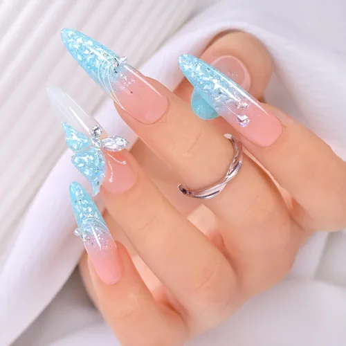 Miniatura 17 de Double Rhythm Esmalte de gel con purpurina de nieve de 0.5 fl oz, color holográfico reflectante para arte de uñas, salón de manicura y bricolaje