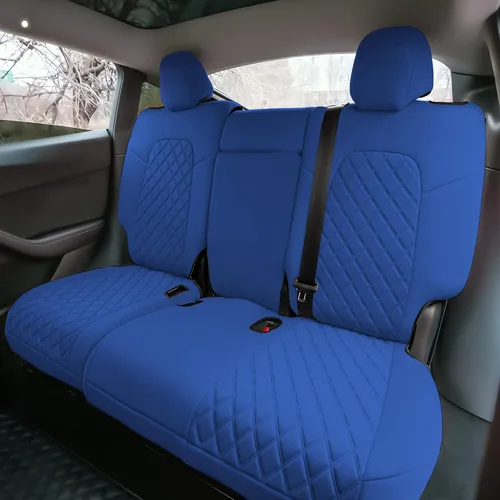 Miniatura 36 de FH Group Fundas de asiento de automóvil de ajuste personalizado hechas específicamente para Tesla Model Y Ultraflex 2020-2025, fundas de asiento