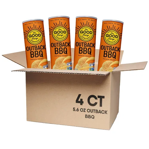 Miniatura 11 de The Good Crisp Company, Cheddar blanco envejecido, papas fritas sin gluten (recipientes de 5.6 onzas, paquete de 8), sin OMG, apto para alérgenos
