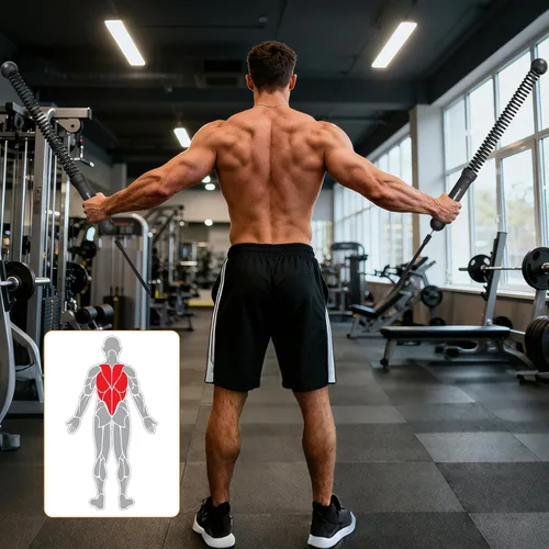 Miniatura 4 de Power GUIDENCE - 2 cuerdas de batalla sin cuerda para gimnasio en casa, cuerdas de batalla portátiles para entrenamientos HIIT, espacio pequeño