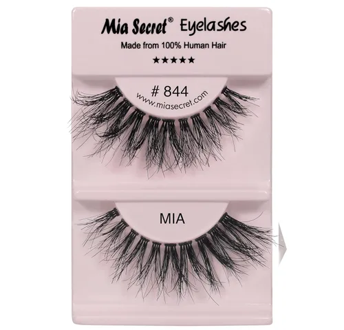 Miniatura 29 de Mia Secret Demi Wispies - Pestañas postizas de estilo natural, pestañas de tira fina, banda transparente invisible, pestañas de cabello humano