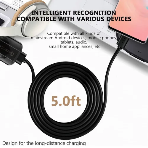 Miniatura 3 de Cable de carga USB C para Moto G Pure, Stylus 5G, Power, Play, One 5G Ace, G60S, G200, G9, G8, G7, Ultra Z4, G60, G22, G72, Edge 30 Phone