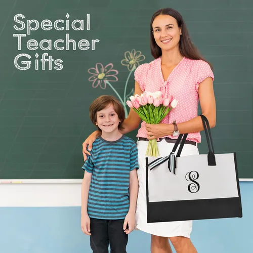 Miniatura 5 de Kepela Regalos para mujeres, regalos de cumpleaños para mujeres, su mamá buscadora, regalos personalizados, bolsa de mano con iniciales bordadas