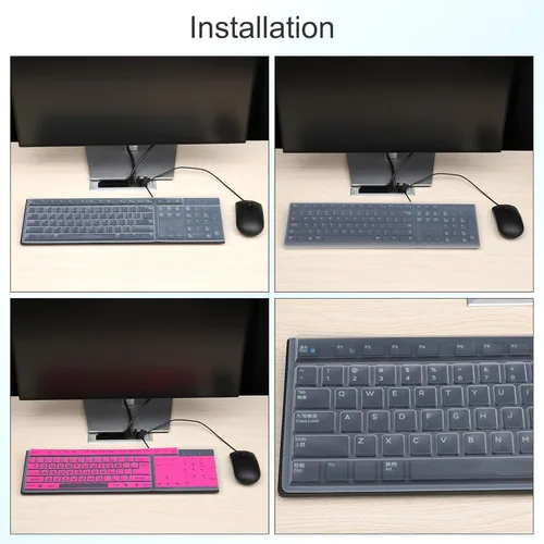 Miniatura 5 de PATIKIL Protector universal de teclado de silicona para portátil de 15.6 a 17.3 pulgadas, 14.2 x 5.1 pulgadas, cubierta de teclado ultradelgada Azul