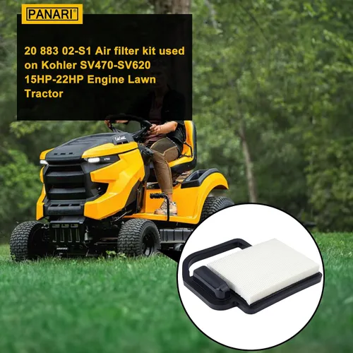 Miniatura 2 de Panari Paquete de 2 filtros de aire 20 083 06 20 083 02 para Kohler SV470-SV620 Courage Engine Cub Cadet LT1045 LT1042 LTX1045 LTX1040 LTX1042 RZT42