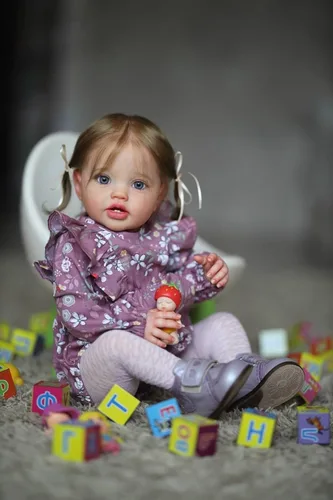 Miniatura 5 de Muñecas reborn de bebé suaves Angelbaby, muñecas realistas para niñas de 24 pulgadas, recién nacidas de silicona, muñecas que parecen reales