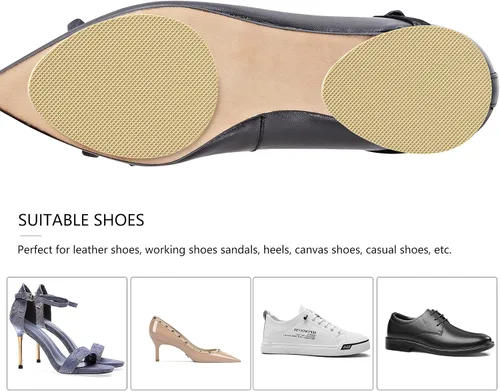 Miniatura 32 de Protector de suela de zapatos para tacones, empuñaduras de zapatos en la parte inferior de los zapatos, agarre antideslizante para zapatos