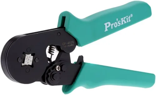 Miniatura 2 de ProsKit CP-462G - Alicates de prensado de alambre de virola cuadrada ajustable, herramienta práctica de prensado de línea