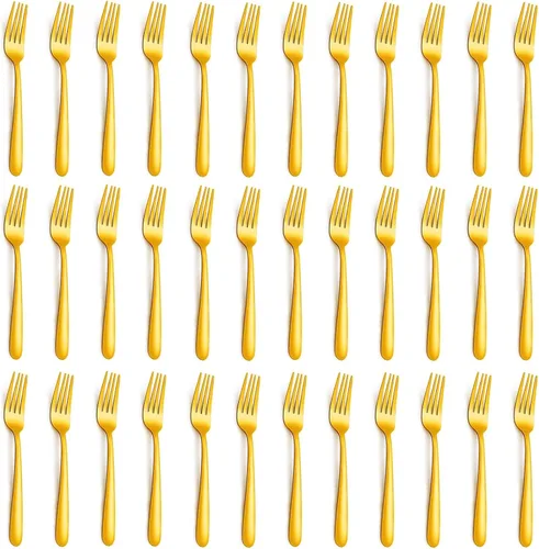 Miniatura 8 de 24-Piece Dinner Forks Set - 7.1 Inches Stainless Steel Forks Silverware, Durable Table Forks Set, Use for Home, Kitchen and Restaurant - Mirror
