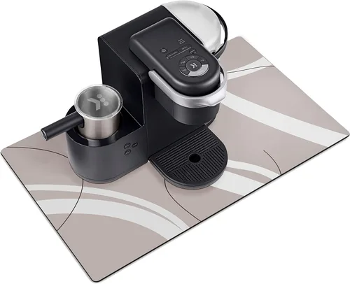 Miniatura 20 de Alfombrilla de bar de Golener, alfombrilla absorbente para derrames de cafetera, tapete protector de mostrador debajo de la máquina de espresso