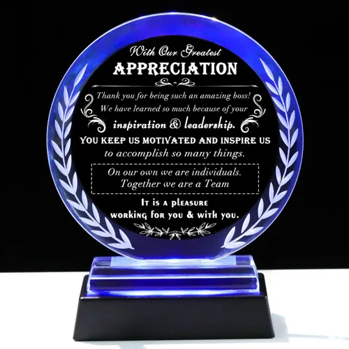 Miniatura 12 de Regalos para Mujer Jefa – Excelentes Regalos del Día Nacional del Jefe para la Mejor Jefa, Decoración de Escritorio, Pisapapeles, Regalo para Jefa