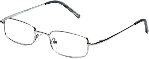 Miniatura 7 de Calabria 753XL - Gafas de lectura extra anchas y grandes con bisagra de resorte de metal, color negro+0.50