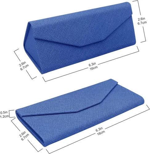 Miniatura 15 de Real Sic Funda para lentes de sol para hombres y mujeres, soporte magnético plegable para lentes de sol, inspirado en el color sólido